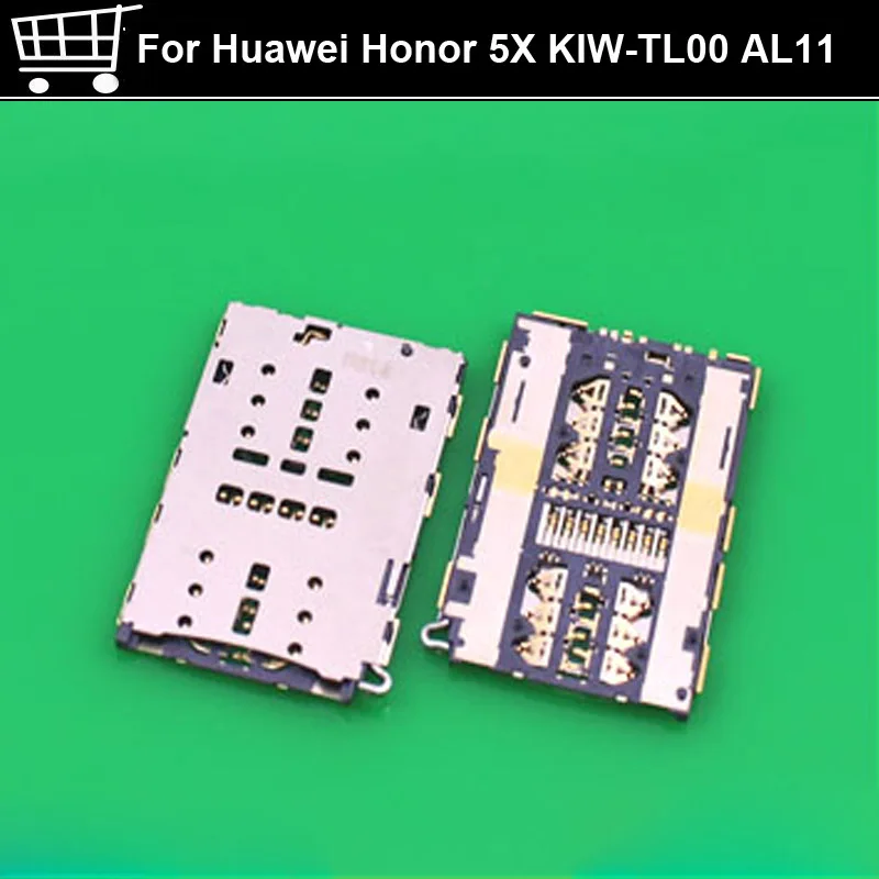 2 шт./партия оригинал для Huawei Honor 5X 5 X KIW-TL00 AL11 слот sim-карты устройство чтения sd-карт