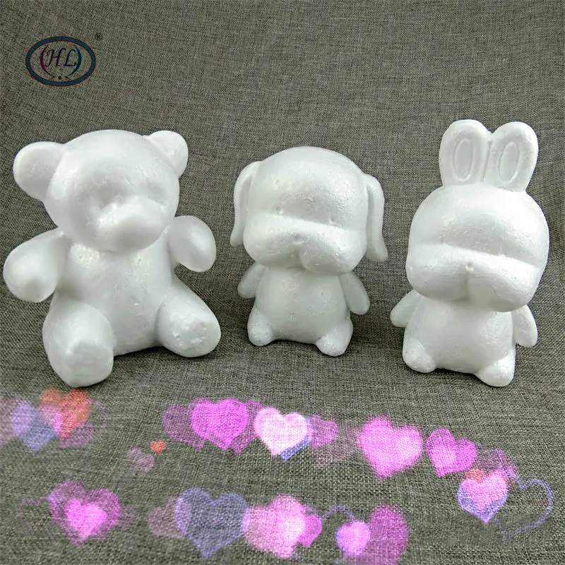 

HL DIY foam rose stand, bear mold, embryo, dog, rabbit, sticky animal model, hand-made material.