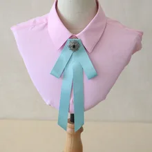 Элегантная британская Мужская и женская рубашка с воротником, галстук-бабочка, новая классическая Ретро Бабочка, тесьма со стразами галстуки-бабочки аксессуары