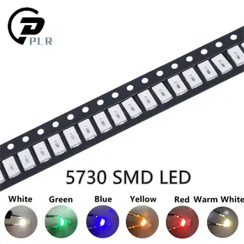 

1000pcs 5730 White/WARM WHITE/RED/GREEN/BLUE/YELLOW Light SMD 5730 LED chip lamps 3.2~3.4V