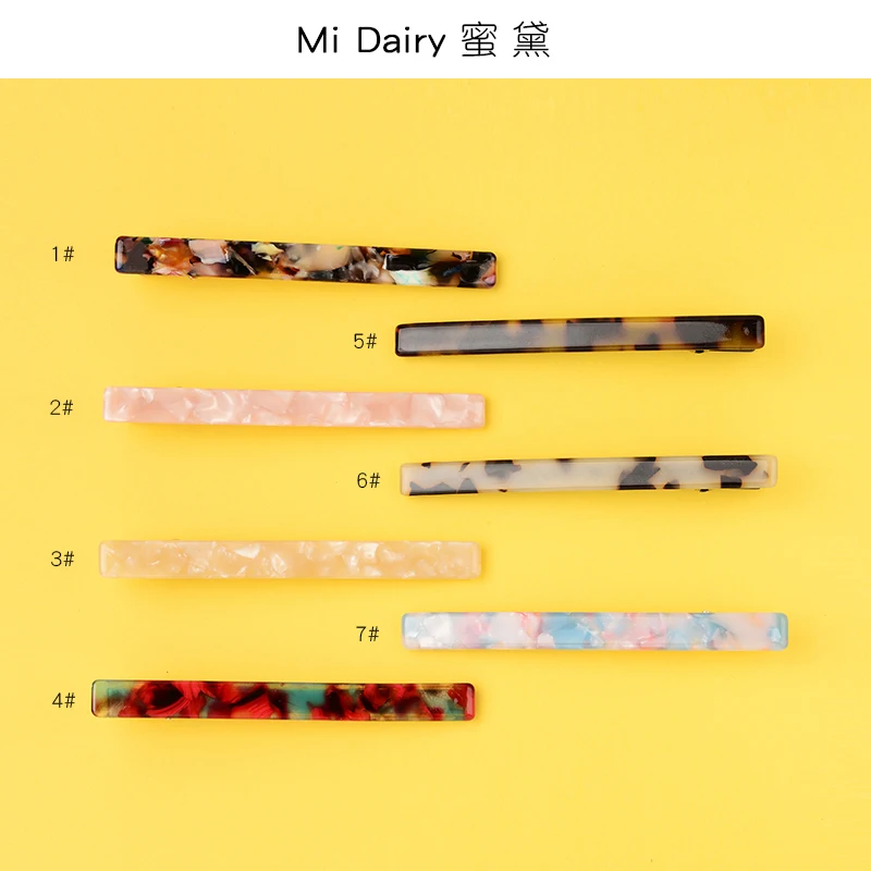 Mi Dairy фабричная оптовая продажа акриловая простая форма с одной стороны зажимы