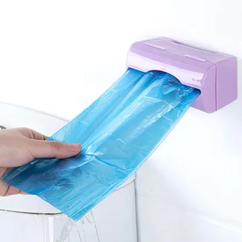 

Wall-mounted Plastic Bag Storage Box Garbage Trash Bags Storage Container Multi-purpose Kitchen Tools Bathroom Organization Box