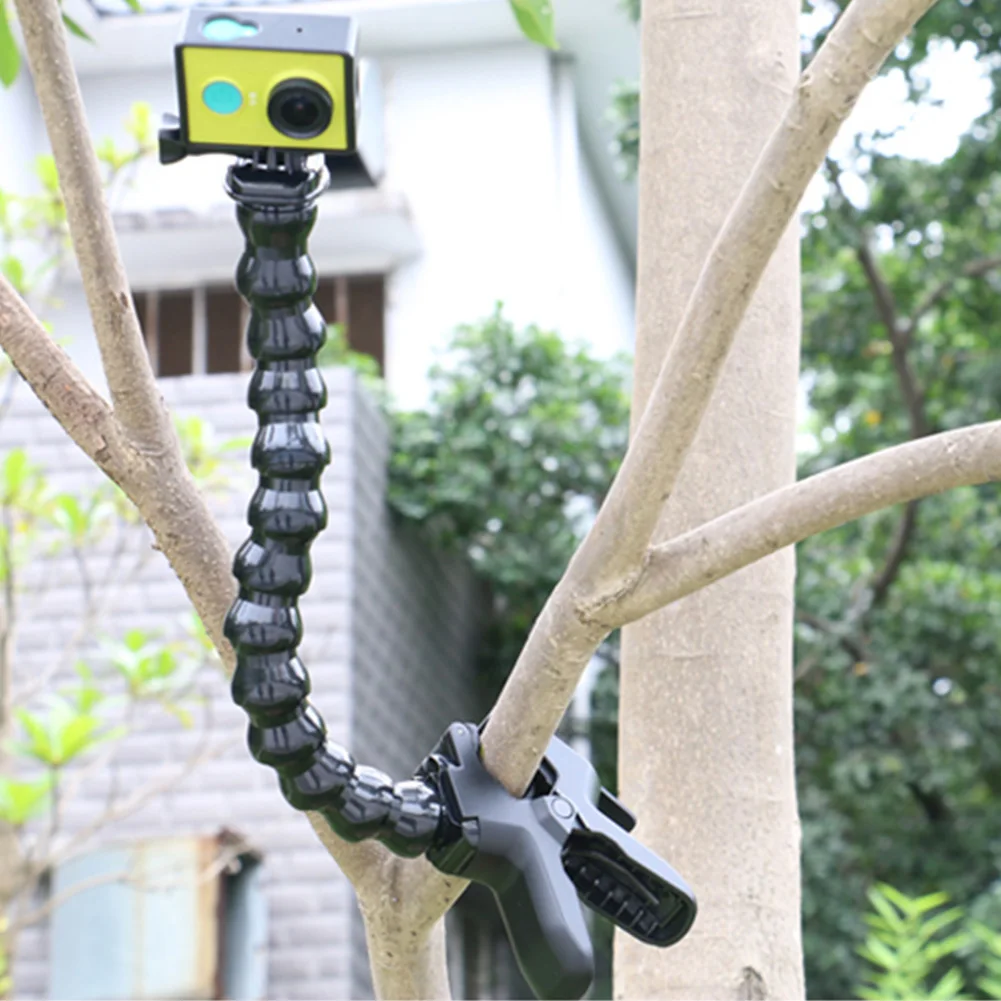 

Adjustable Jaws Clamp Mount Adjustable Bent Goose Neck for GOPRO Hero 4 3+ 3 2 1 SJ4000 Xiaomi Yi Camera