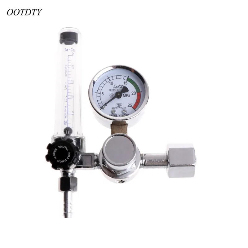 

OOTDTY Metal Welding Gas Argon CO2 Pressure Flow Meter Regulator MIG Tig MAG Weld Gauge
