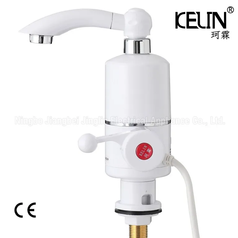 

3-5 Seconds Electric Heating Faucet Tankless Water Heater Cold and Hot Basin faucet Kitchen mixer Sink Faucet with CE