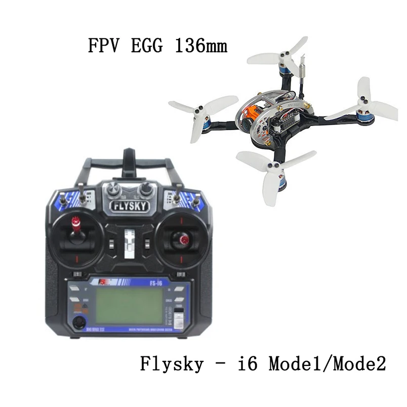 

Mini FLYEGG 136mm Racer Hekicopter Wheelbase FPV Helicopter Updated with Micro Swift2 Camera FS-i6 RC Transmitter Controller