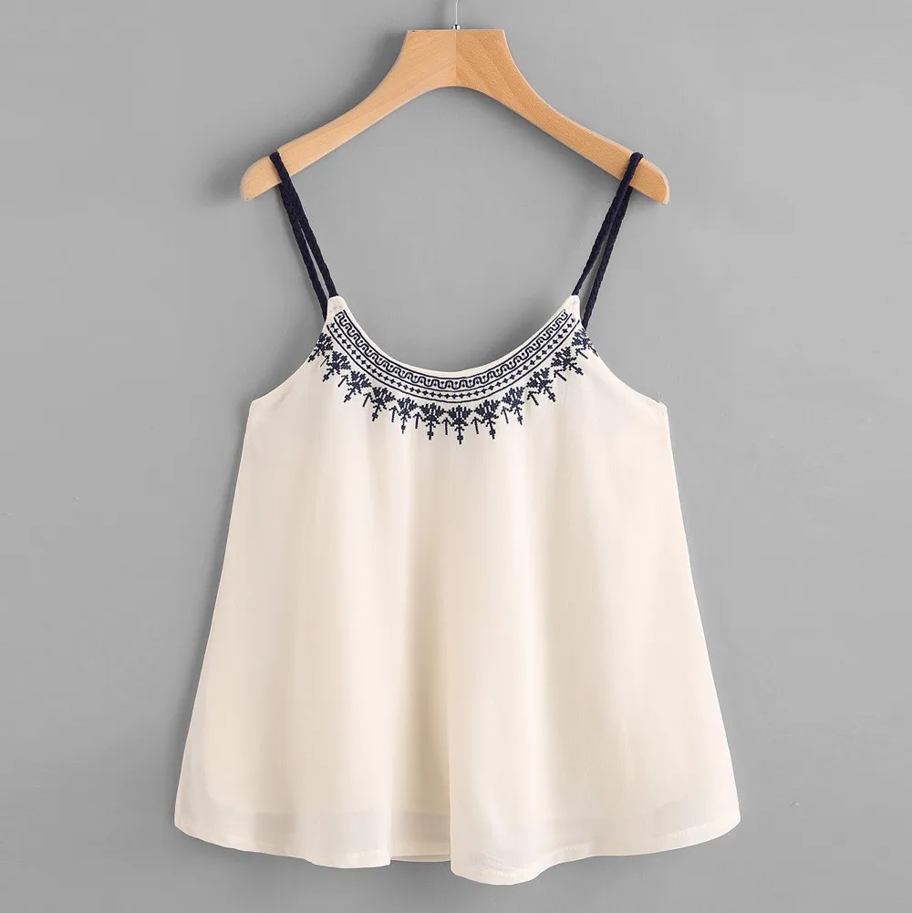 

Hot Selling Cropped Feminino Chiffon Casual Sleeveless Crop Top Vest Tank Shirt Cami Top Cropped Feminino shirts for women