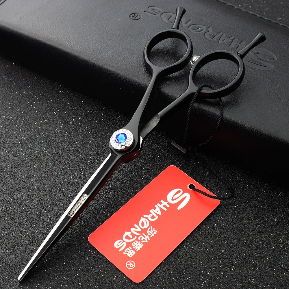

Sharonds hair salon dedicated 5.5 inch hair scissors personalized diamond hair styling tool stainless steel hairdressing scissor