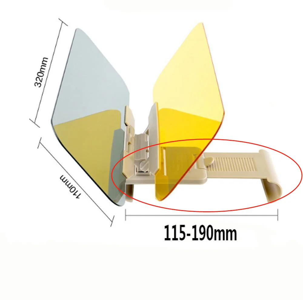 Автомобильный антибликовый удлинитель для лобового стекла-универсальный солнцезащитный козырек очки для дневного и ночного видения с защитой от ослепления