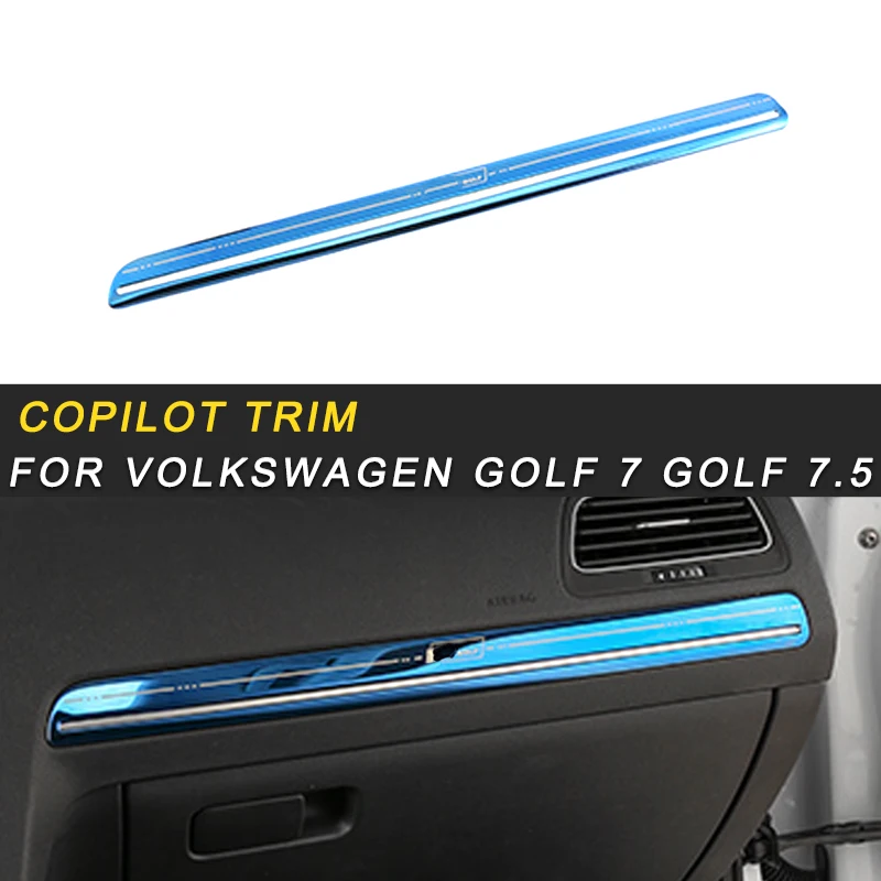 

For Volkswagen Golf 7 Golf 7.5 Car Styling Copilot Driver Seat Trim Cover Frame Sticker Interior Accessories