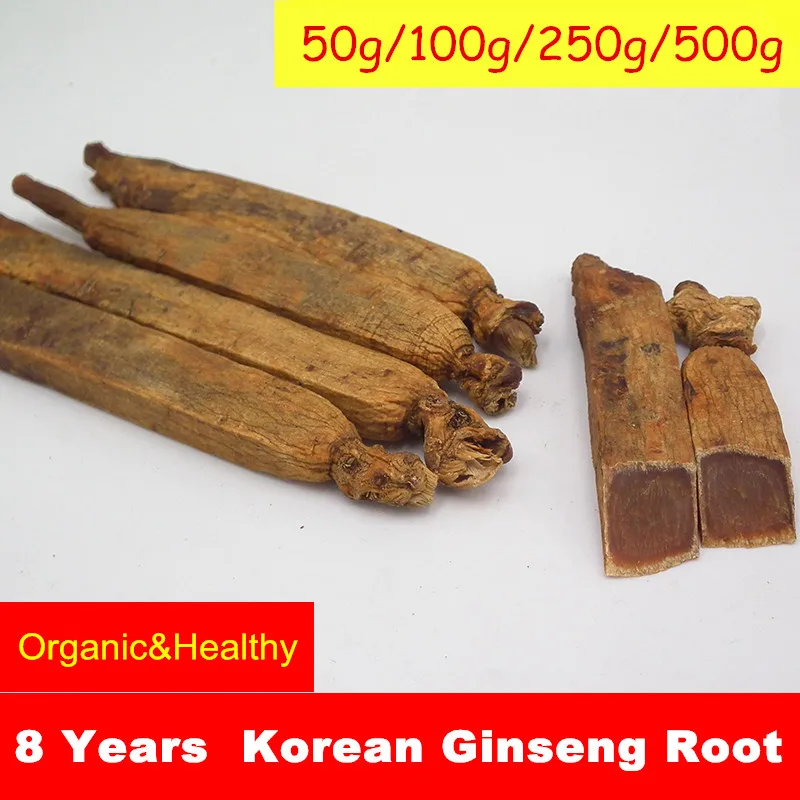 

8 Years 100% Organic Korean Ginseng Root Red Panax Improve Human Immunity Health