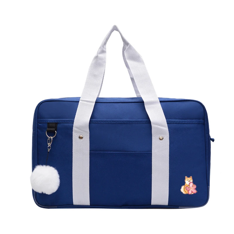 

Japanese Lolita Shiba Inu Sakura Embroidery Shoulder Bag Canvas Handbag JK Cosplay Schoolbag Rabbit Cat COS Hand Bags for Women