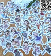Лучшие 39 шт. красивая девушка мультфильм Стикеры для Чемодан скейтборд Телефон ноутбука Moto Велосипедный Спорт стены Гитары Наклейки/DIY Скрапбукинг