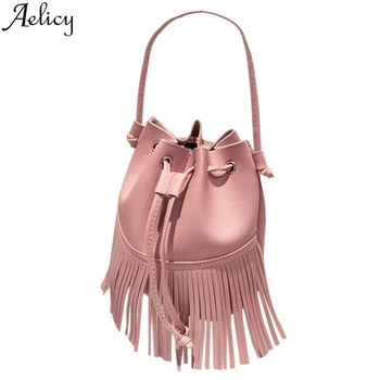 

Aelicyhot Fashion Crossbody Bags For Women 2019high Fringed Bucket Bag Crossbody Shoulder Bags Cute Shoulder Bag