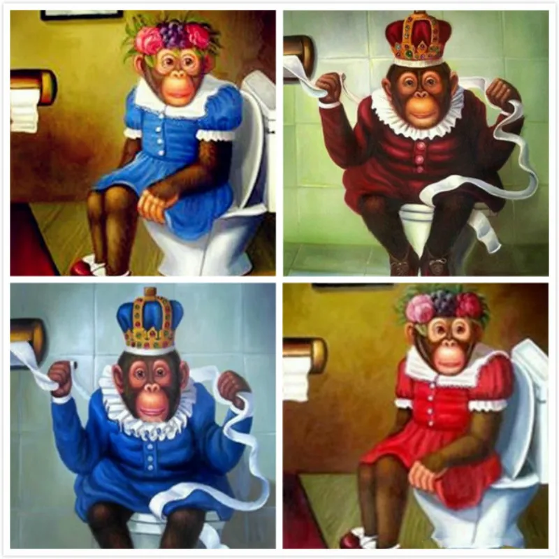 alie express diamond painting toilet cartoon monkey toilet full square diy 5d diamond painting alie express diamond painting toilet cartoon monkey toilet full square diy 5d diamond painting