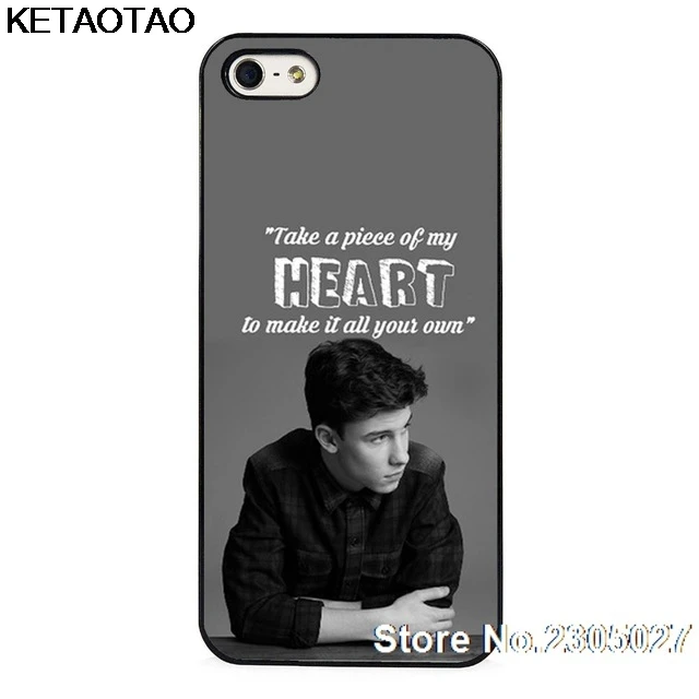 KETAOTAO Shawn Mendes модные оригинальные жесткие черные чехлы для телефонов iPhone 4S 5C 5S 6 6S 7 8
