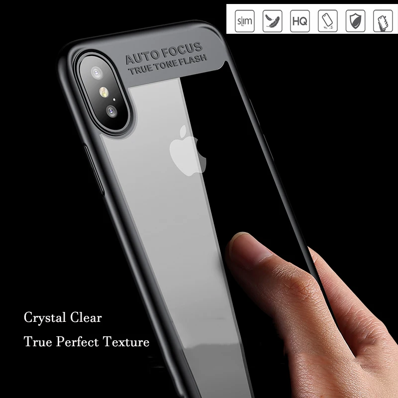 Ультратонкий чехол из поликарбоната и ТПУ для iPhone X 8 7 6 6s|case for iphone|phone casescase plus |