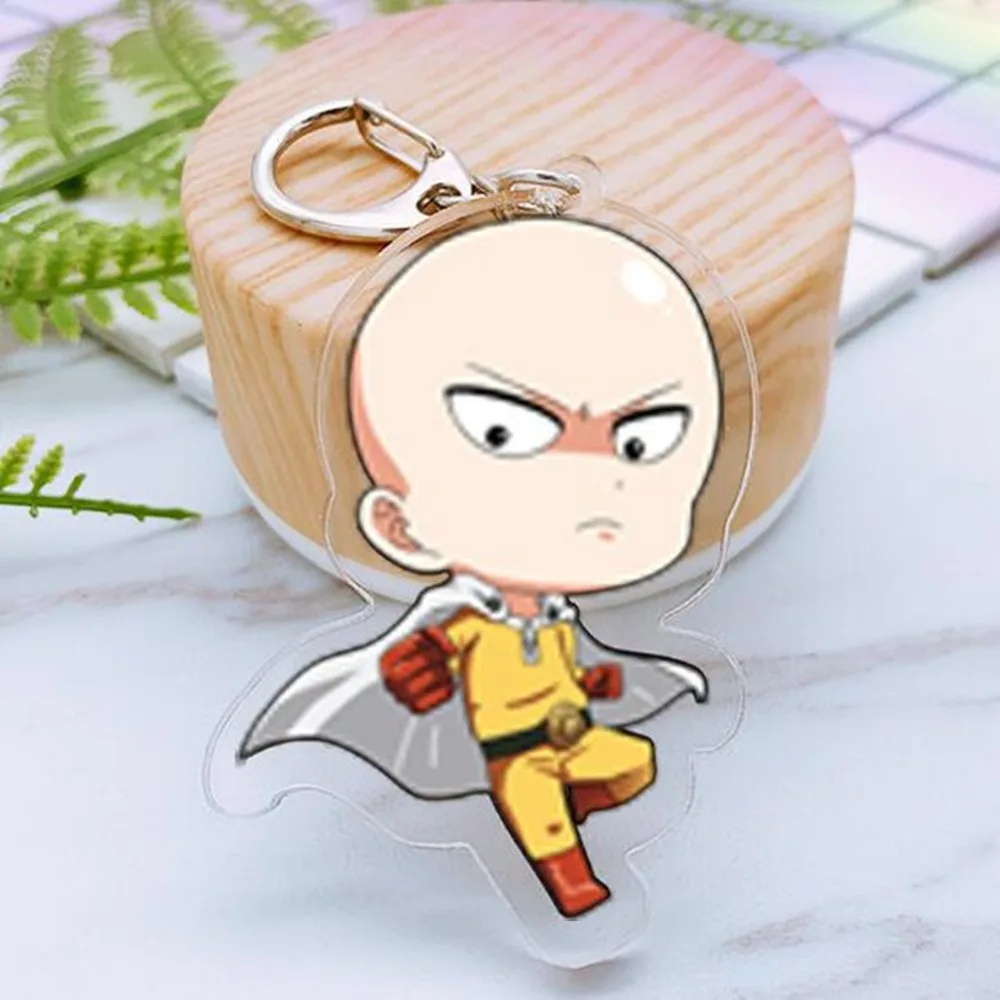 

ONE PUNCH MAN Saitama Acrylic Cosplay keychains NieR Automata 2B pendant keyring Llavero Chaveiro breloki cadeau maitresse 2018