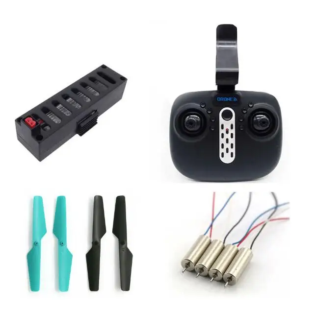 

JY018 6 GW018 RC Quadcopter spare parts body shell motor gear blades charge set