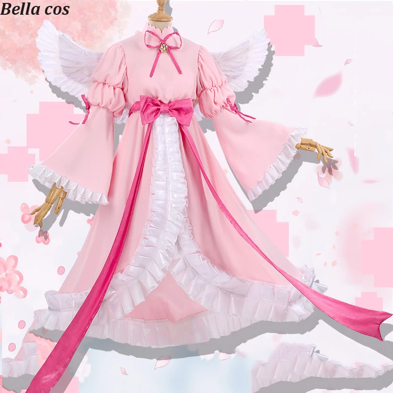 Shugo Chara! Хинамори Аму косплэй костюм Ангел Розовый Лолита платье костюмы на