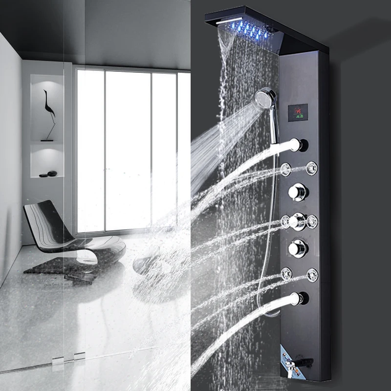 Buy Black bronze Stainless Steel 5 function Waterfall
