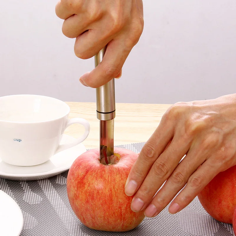 

Stainless Steel Fruit Seed Core Remover Pear Apple Corer Seeder Slicer Knife Kitchen Gadgets Vegetable Marrow Tool Keukenhulpjes