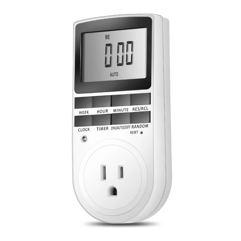 Новый ЕС Plug портативный in цифровой таймер 24 h 7 дней Неделя с ЖК дисплеем для