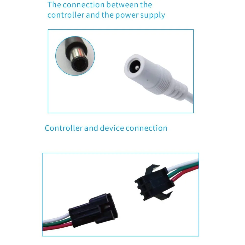 Светодиодный контроллер Wi Fi SPI умный сигнал для светодиодных лент WS2811 UCS1903 WS2812B 5 в