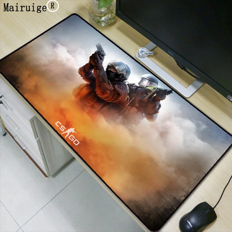 

Laumans CS GO Gamer Large Mouse Pad Counter Strike Non-slip Keyboard Mouse Mat Mousepad for PC Computer Keyboard Mouse Gaming