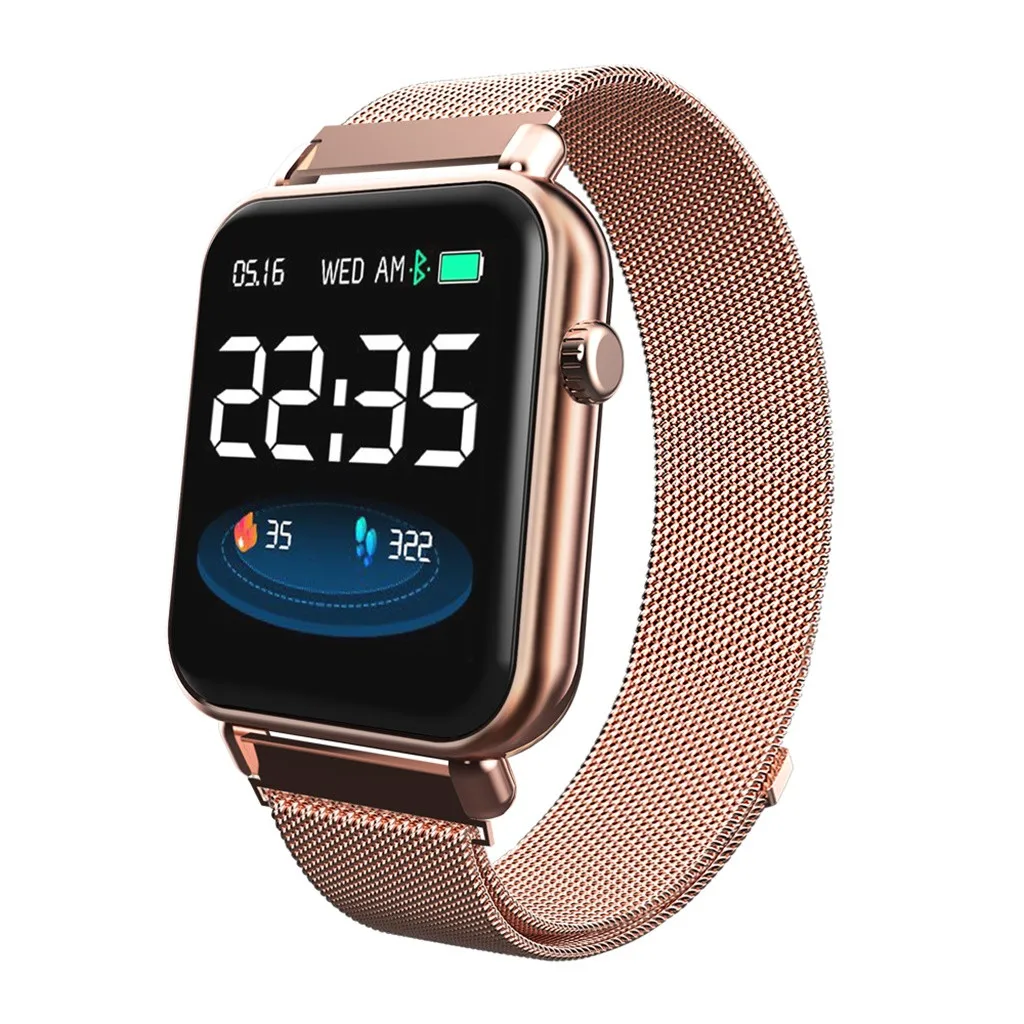 Водостойкие Смарт-часы Bluetooth с пульсометром mate men women Wearable Devices для IOS Android - Цвет: Серый