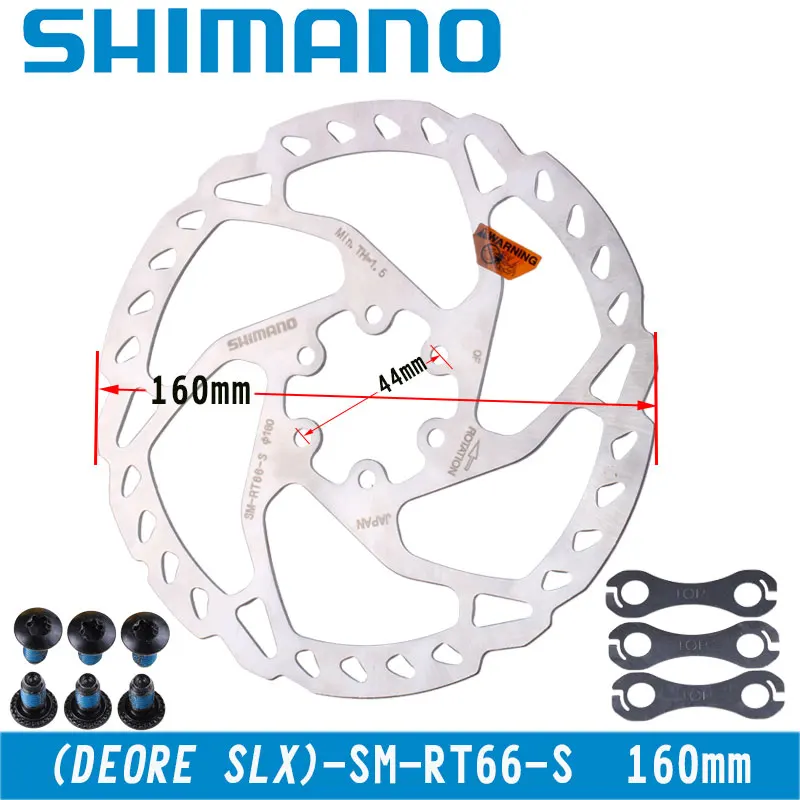 Shimano DEORE SM RT66 дисковые тормозные диски 160 мм MTB 6 болт тип запчасти для