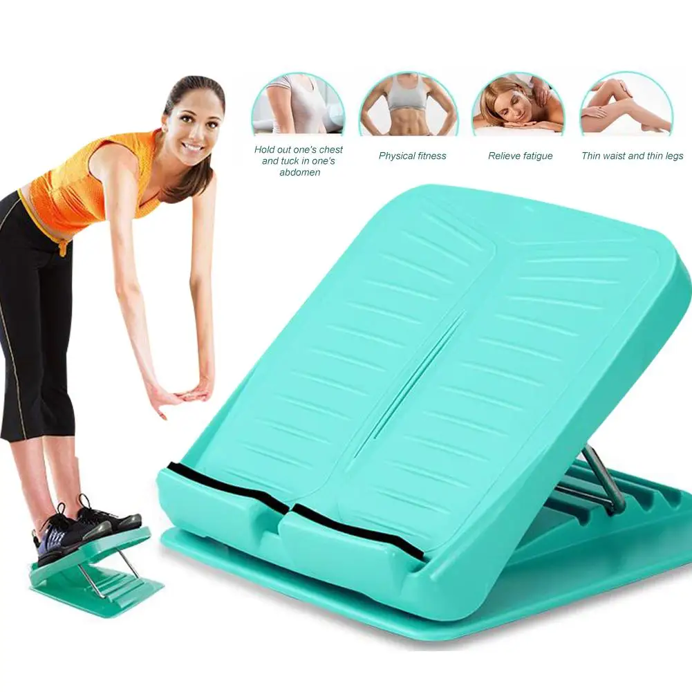 

Calf Stretcher Portable Slant Board Foot Stool Adjustable Incline Boards Anti-slip Ankle Stretching Slimming Fitness Tool