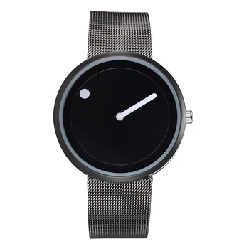 

Fashion Style Leather Wristwatches Women Men Creative Black White Design Dot Line Simple Face Quartz Watches Clock Reloj Mujer30