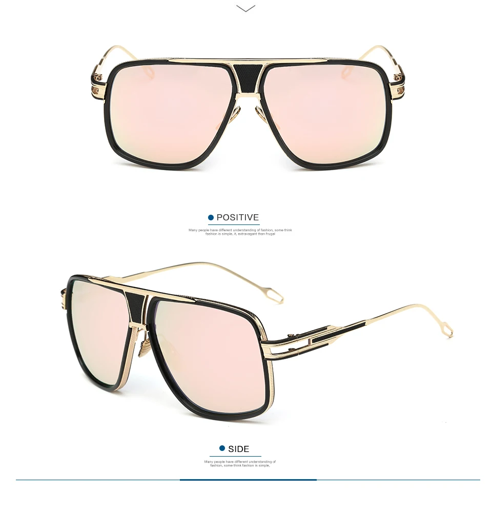 Hindfield мужские негабаритные солнцезащитные очки модные градиентные солнцезащитные очки женские прозрачные очки в стиле панк ажурная оправа O688