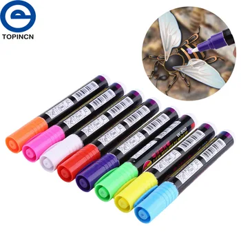 

8pcs Bee Water Marking Pen Based Sketch Markers Beekeeper Equipment Queen Markers To Mark The Queen's Pen Export Oriented