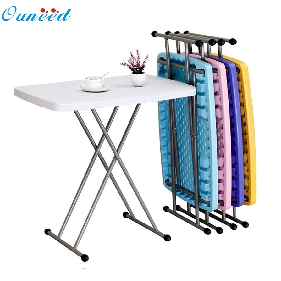 Image Height Adjustable Inches Folding Personal Tables White Plastic Wonderful