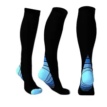 Men Breathable Compression SocksKnee High Stockings Compression Socks Men Women Adult Anti Fatigue Long Socks ST