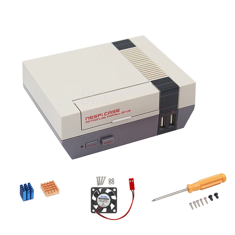Raspberry Pi 3 Model B + NESPi чехол Пластик Retroflag коробка вентилятора 16G/32 SD карты Питание