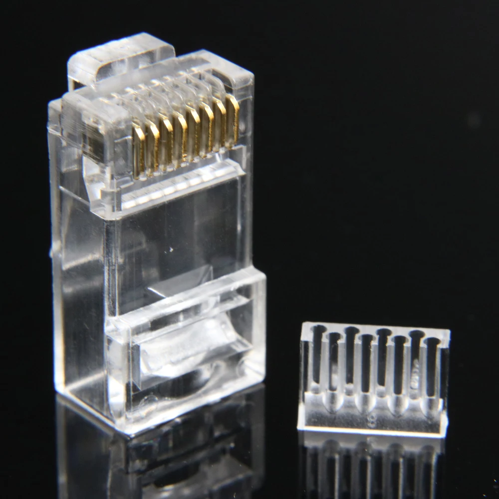 xintylink ethernet cable connector rj45 plug cat6 network rj 45 8p8c modular cat 6 terminals utp unshielded gold plated 50pcs 