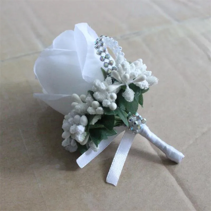 1PCS-Ivory-Red-Best-Man-corsage-for-Groom-groomsman-silk-rose-flower-Wedding-suit-Boutonnieres-accessories