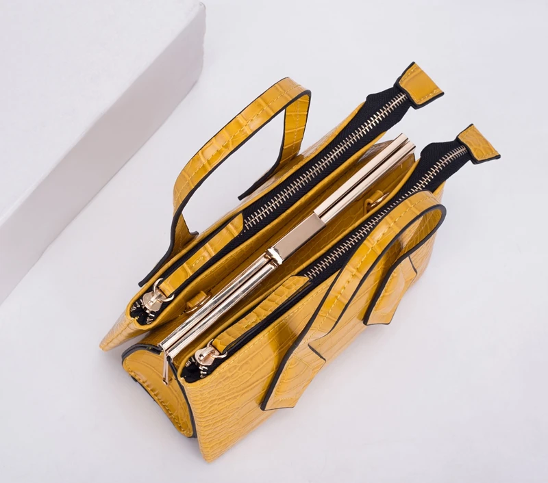 

frame zipper female shoulder bags 2019 luxury crocodile pattern handbags designer bags for women mini square handbags sac a main