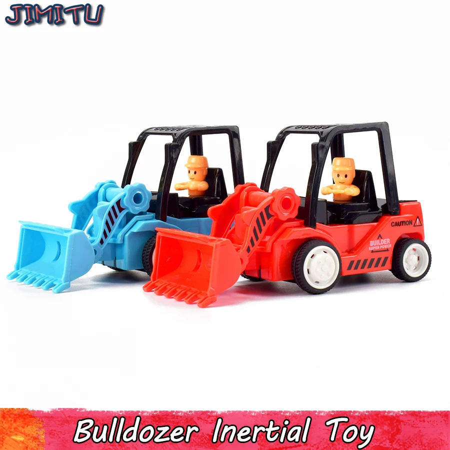

2 Colors Diecast Bulldozer Inertial Model Toy for Boy Simulation Plastic Construction Engineering Vehicle For Kids Gift
