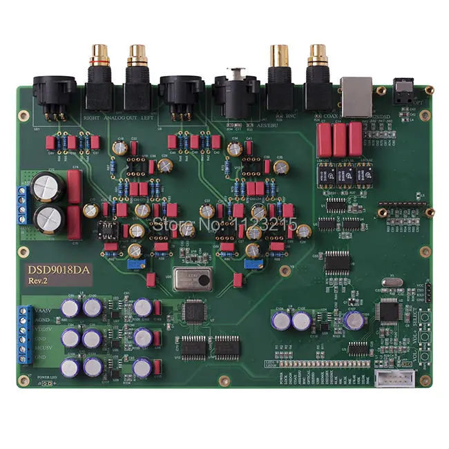 Dac 9018 Super dac поддержка коаксиального волокна USB DSD PCM384K мягкая плата управления с