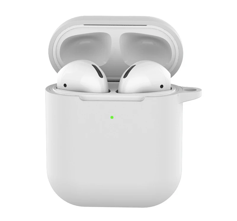 Мягкий силиконовый чехол для AirPods 2-ой противоударный чехол для Apple Air Pods 2 Чехол для наушников s Для Air Pods защитный чехол