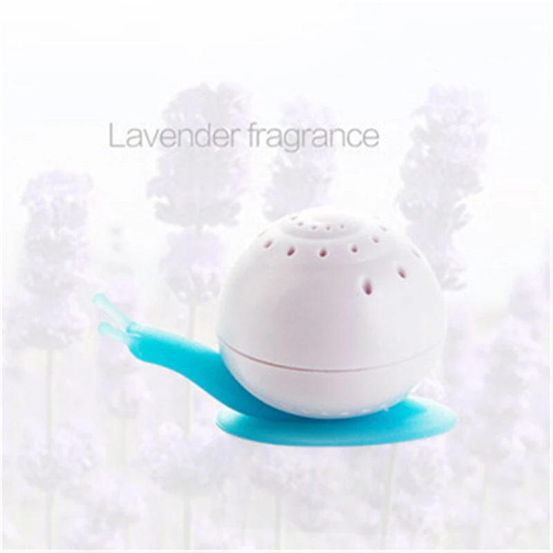 Многоразовый внутренний освежитель воздуха милая форма улитки на присоске шкаф для спальни ванной комнаты туалета дезодорант Твердый освежитель воздуха TSLM1 - Цвет: Blue lavender