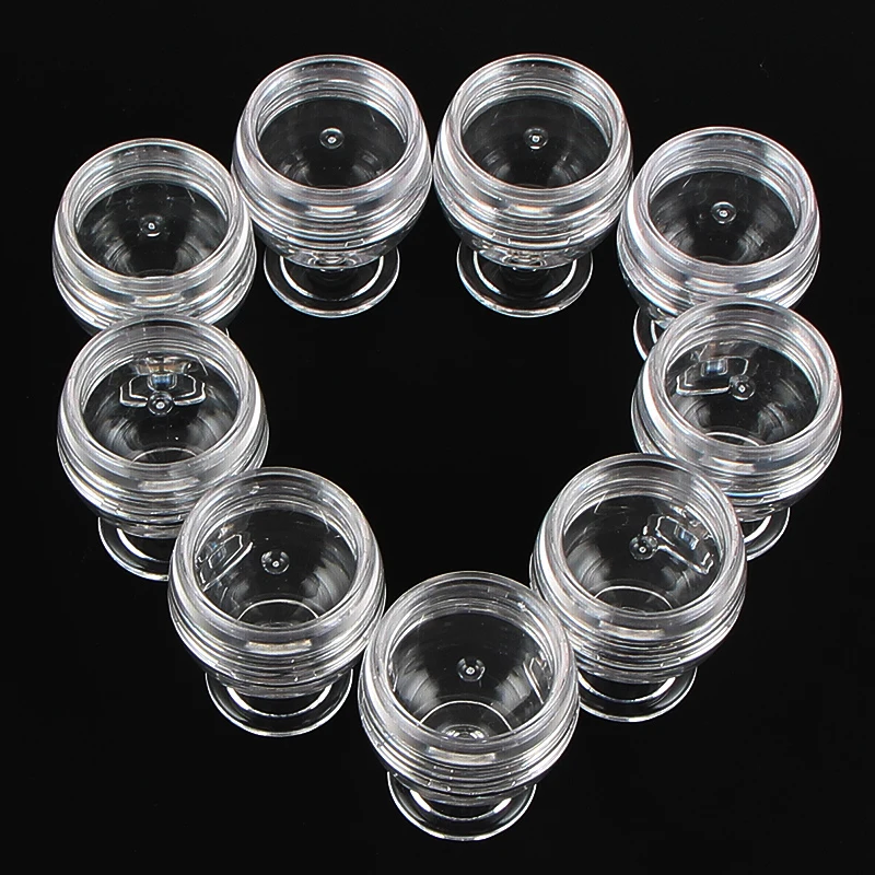 

3.9ML Small Perfume Packing Pot jar Plastic Mini Liquid Oil Lotion Shampoo Lipgloss Blush Powder Cosmetics Refillable Bottles