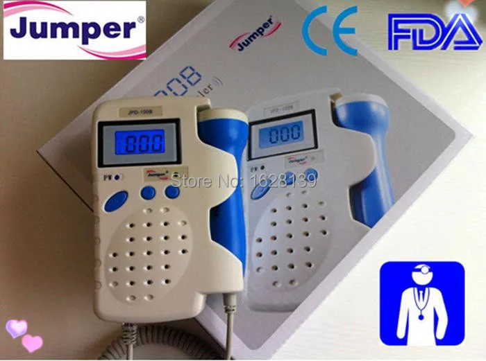 

Backlight LCD 2.5 MHz Fetal Doppler Fetal Heart Monitor Rechargeable Batteries Gel CE FDA baby monitor with Built-in loudspeaker
