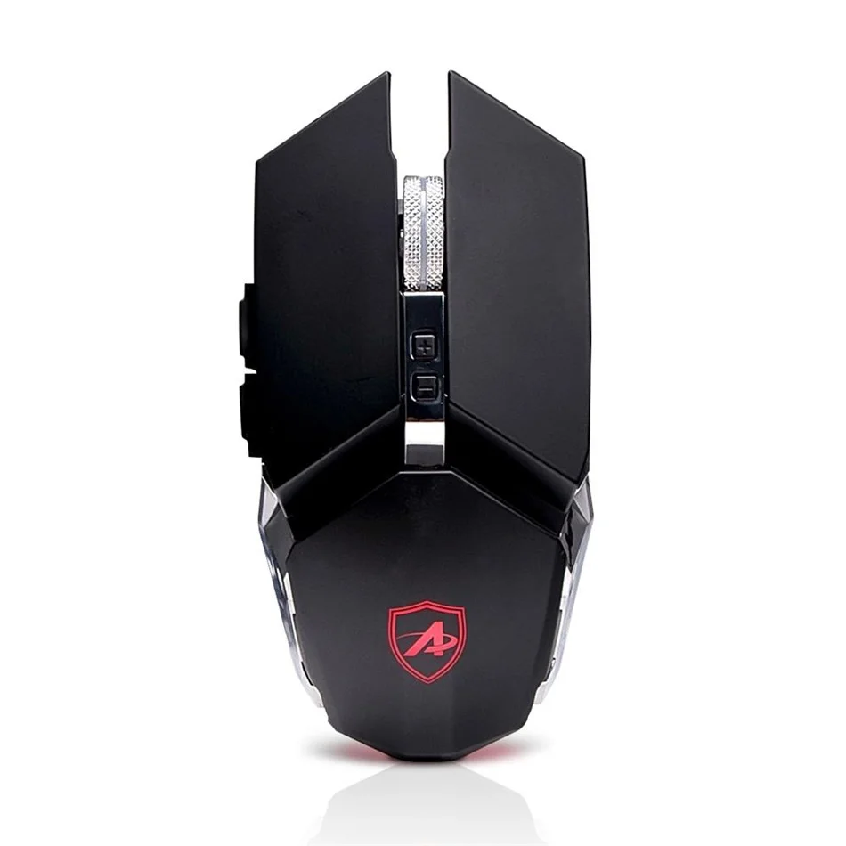 Ajazz 110S mechanical mouse DPI max 3200 gaming mouse 4 color backlight 6-key customization for both hands for lol PC laptop  (5)