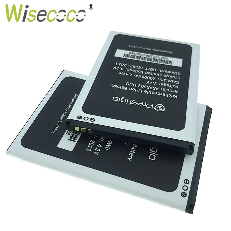 Wisecoco PSP5502 DUO Аккумулятор для Prestigio PSP5502DUO PSP3527 PSP3507 DUO Wize N3 Muze A5 Сменный аккумулятор для телефона+ код отслеживания