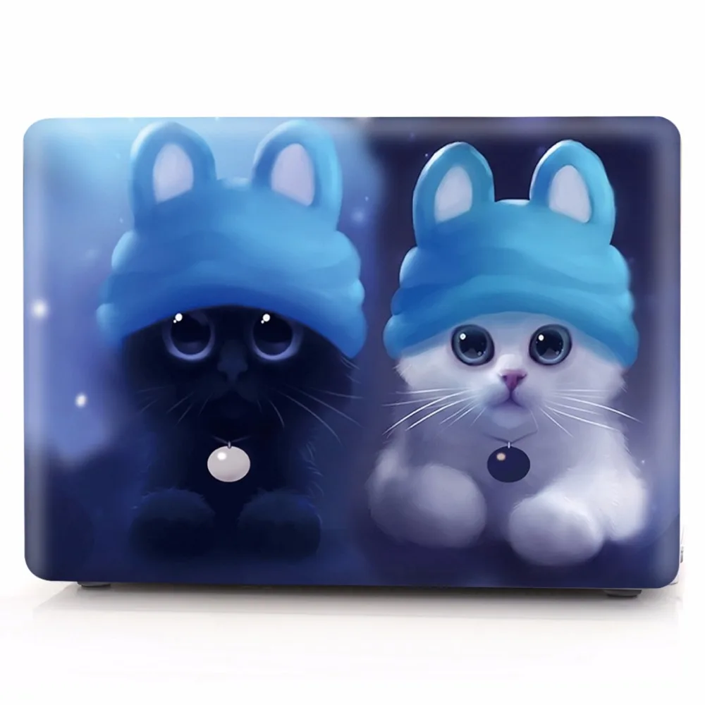 Чехол для ноутбука с принтом животных Macbook Air Pro retina 11 12 13 15 &quotКот семейный Жесткий